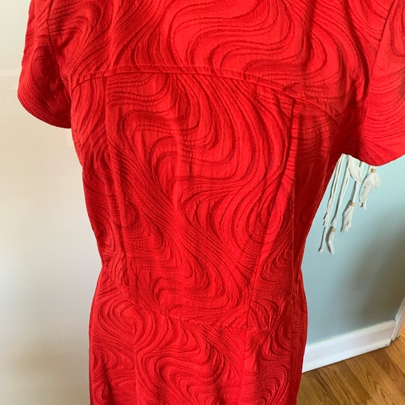 Sandra Darren Red Dress size:12 - Picture 2 of 10